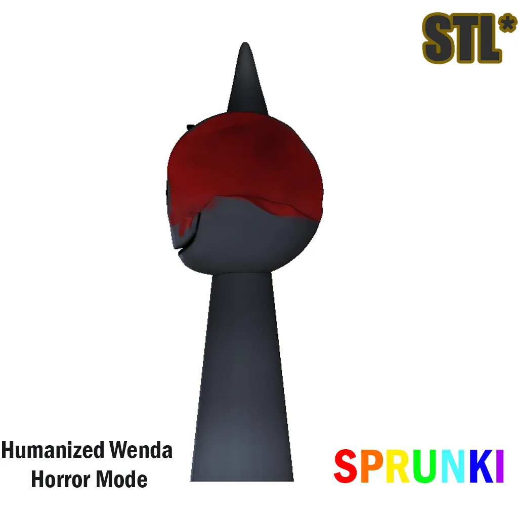 Sprunki Incredibox Wenda Horror Sprunki STL 3D Character Fan