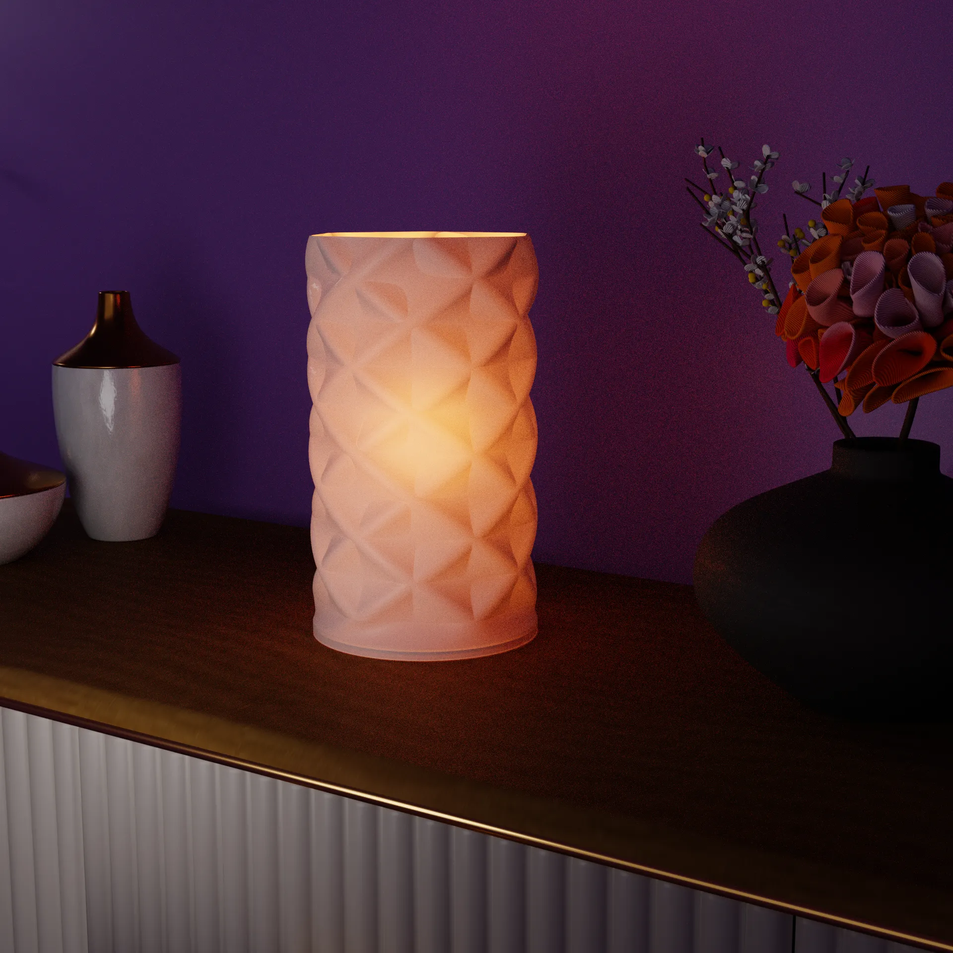 Double Spiral Desk Lamp