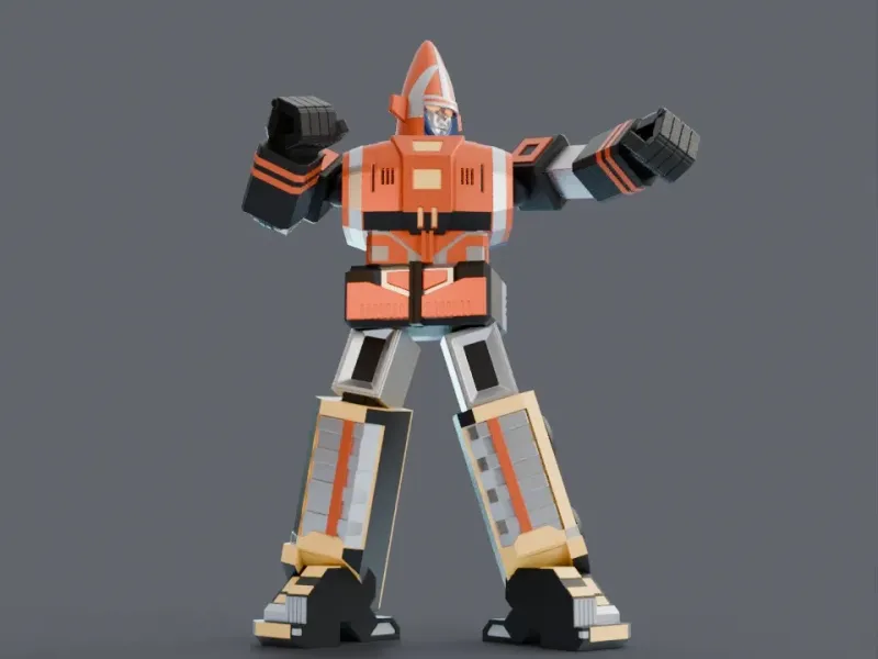 Super Sentai Goggle V Robo Statue Fan Art