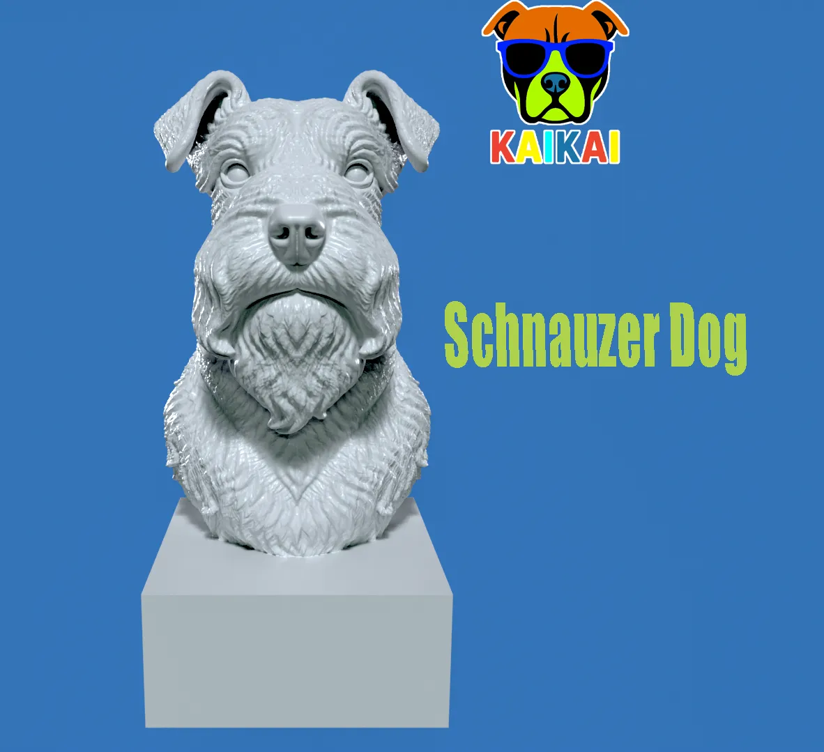 Miniature Schnauzer - Dwarf Schnauzer Dog model - 3D print