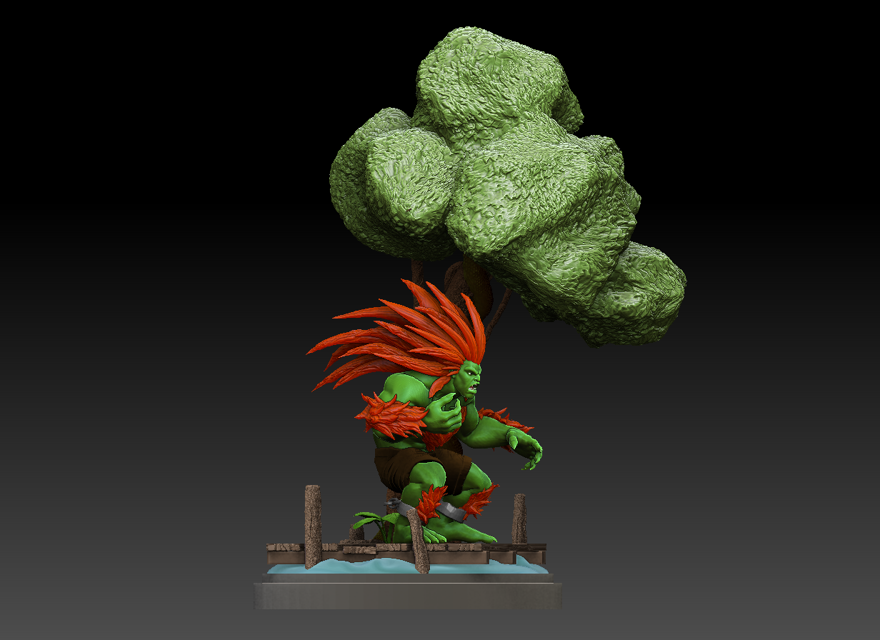 Street Fighter Blanka 3d model - CadNav