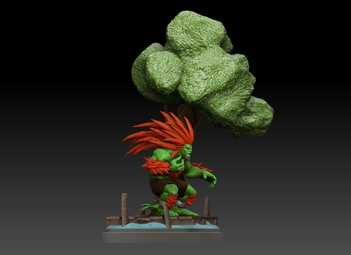 25 Blanka of Street Fighter Artworks