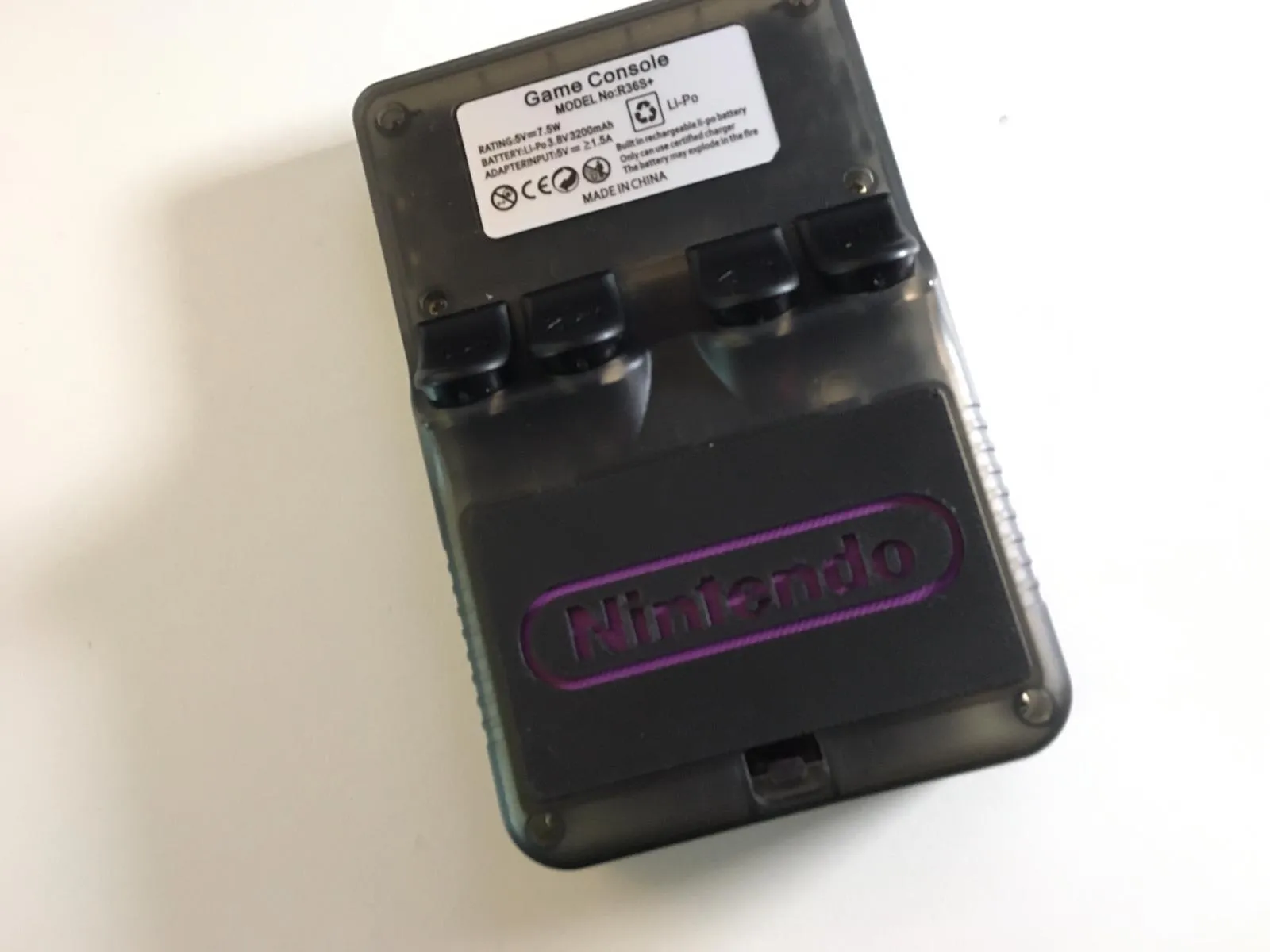 R36S Battery Cover Nintendo V1