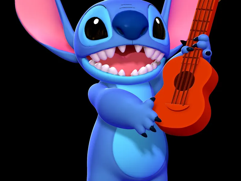 Stitch with a guitar - Lilo and Stitch