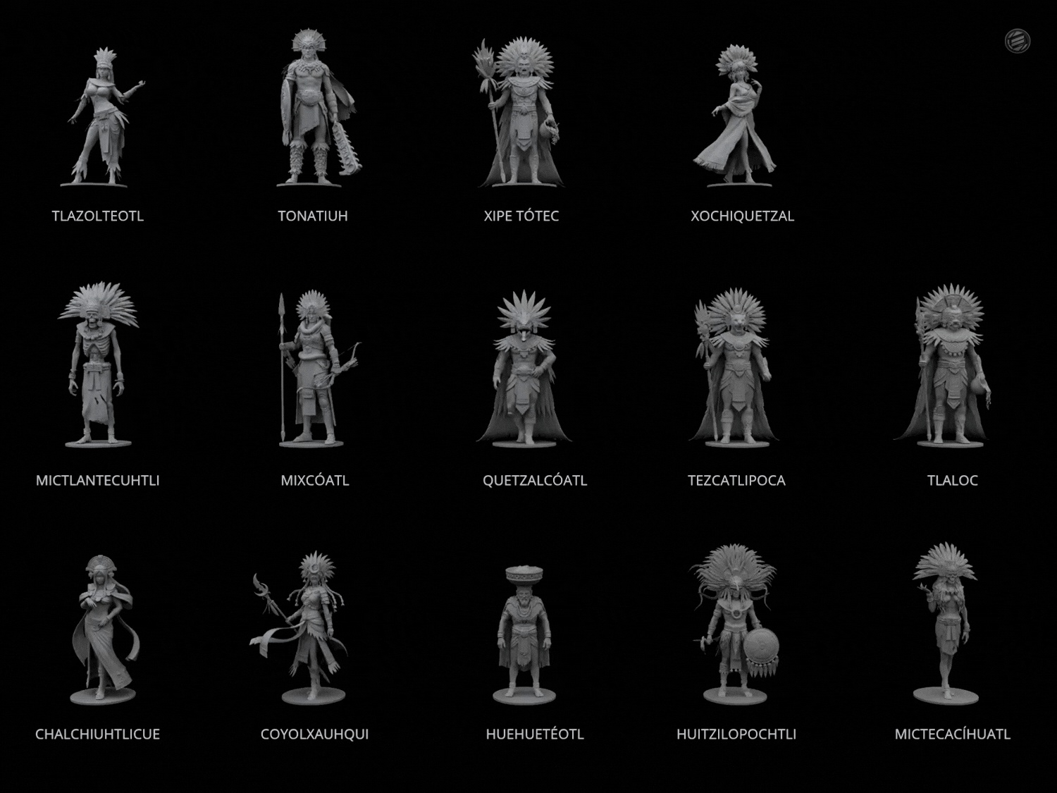 Miniarures - Azteca Gods-3