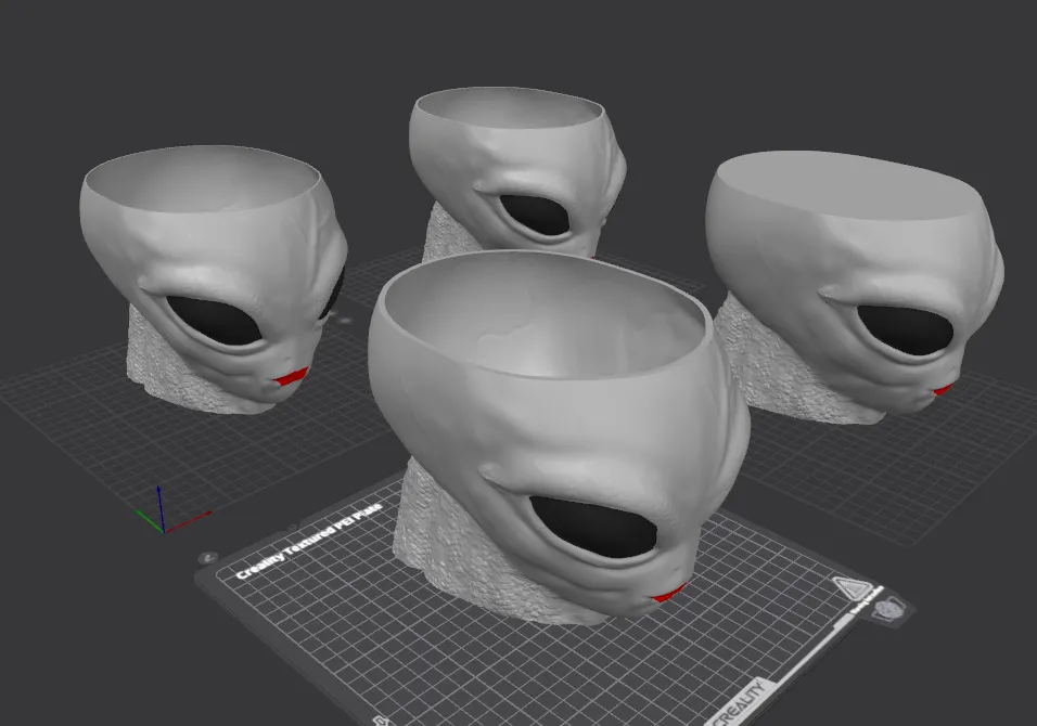 Alien Halloween decoration, plant pot, flower pot, bowl-3