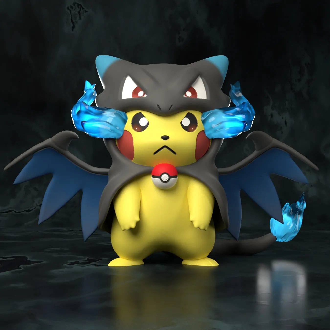 Pokemon - Pikachu Cosplay Charizard X