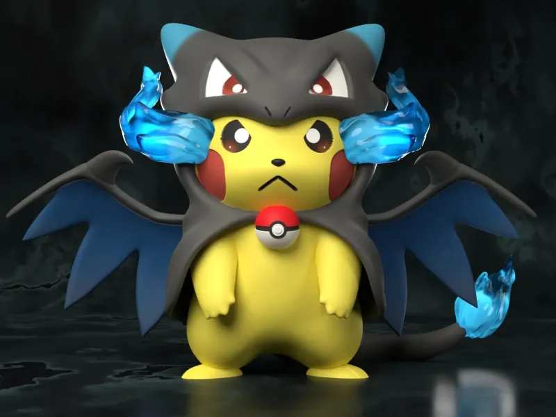 Pokemon - Pikachu Cosplay Charizard X