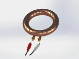 Rodin Coil TORUS .STL 136mm. x 24mm. Diameter with Base-2