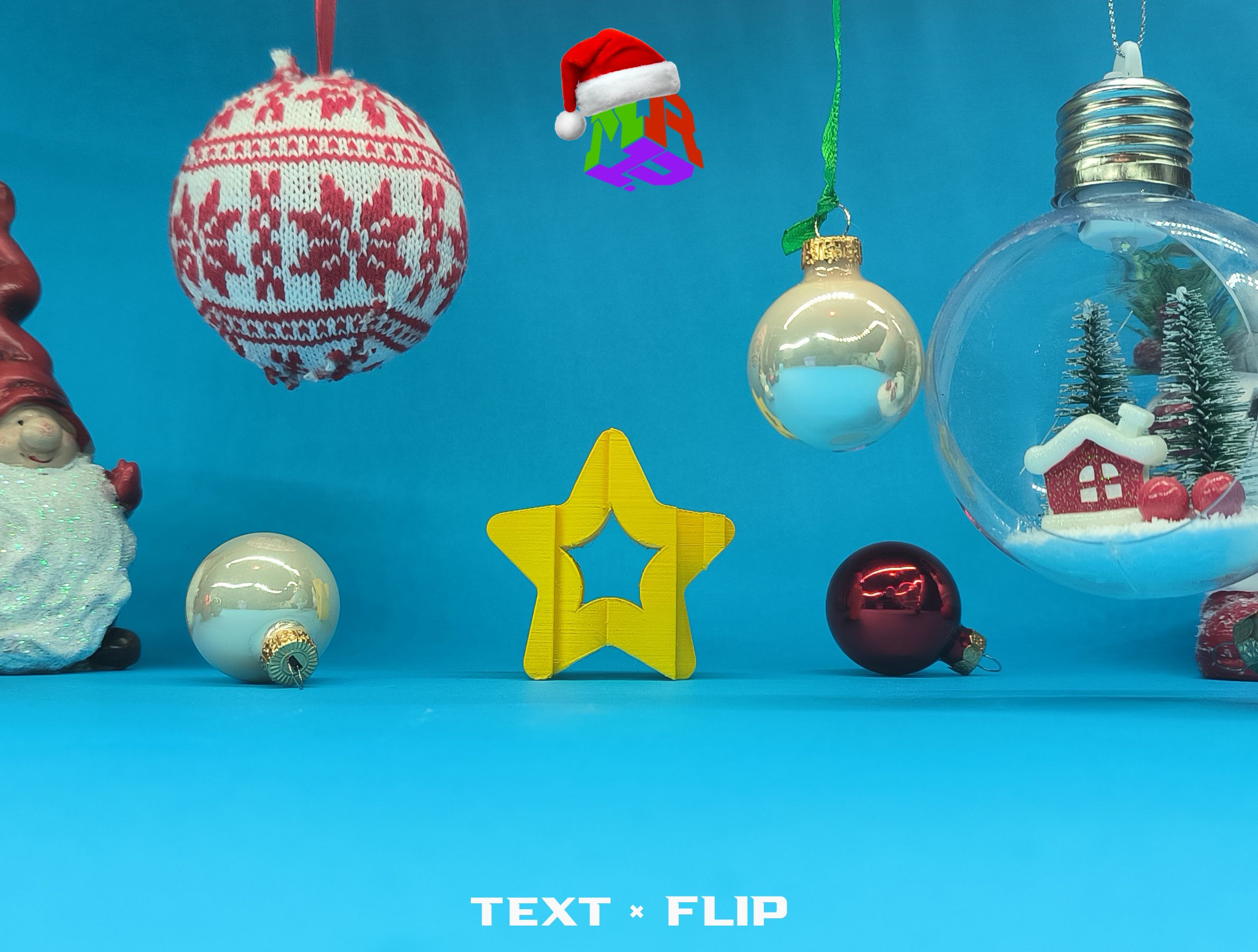 Text Flip 2024 Star 3D models download Creality Cloud