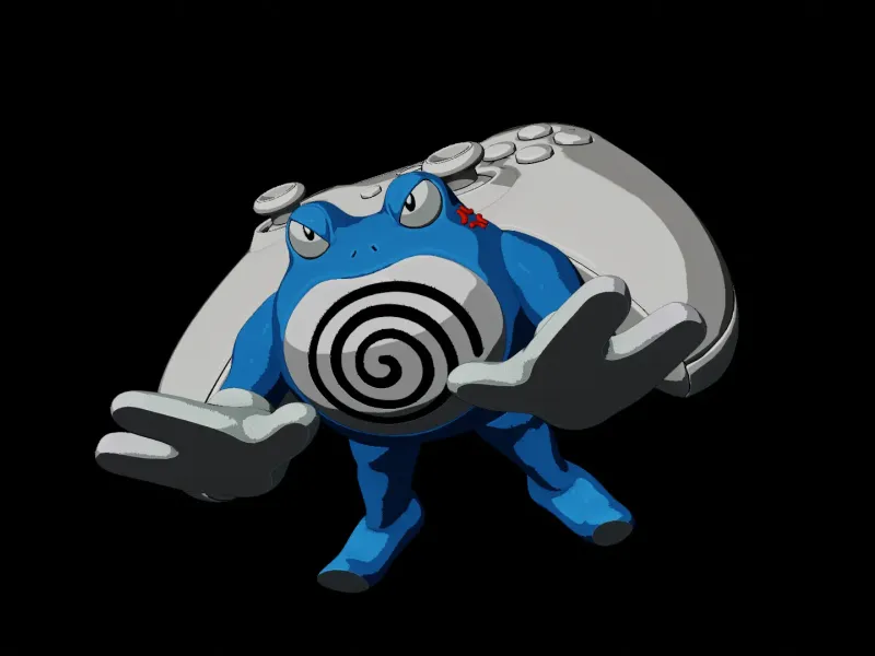 Poliwrath Joystick stand Pokemon