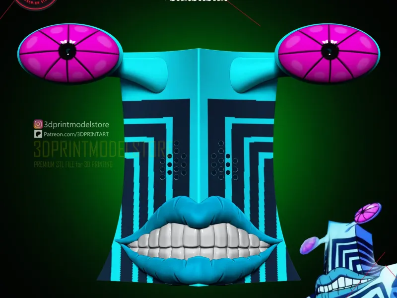 Dandadan Alien Serpo Mask - Okarun Cosplay - Granny Turbo