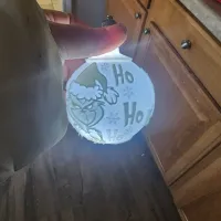 Beautiful Grinch Lithophane Christmas Ball-1