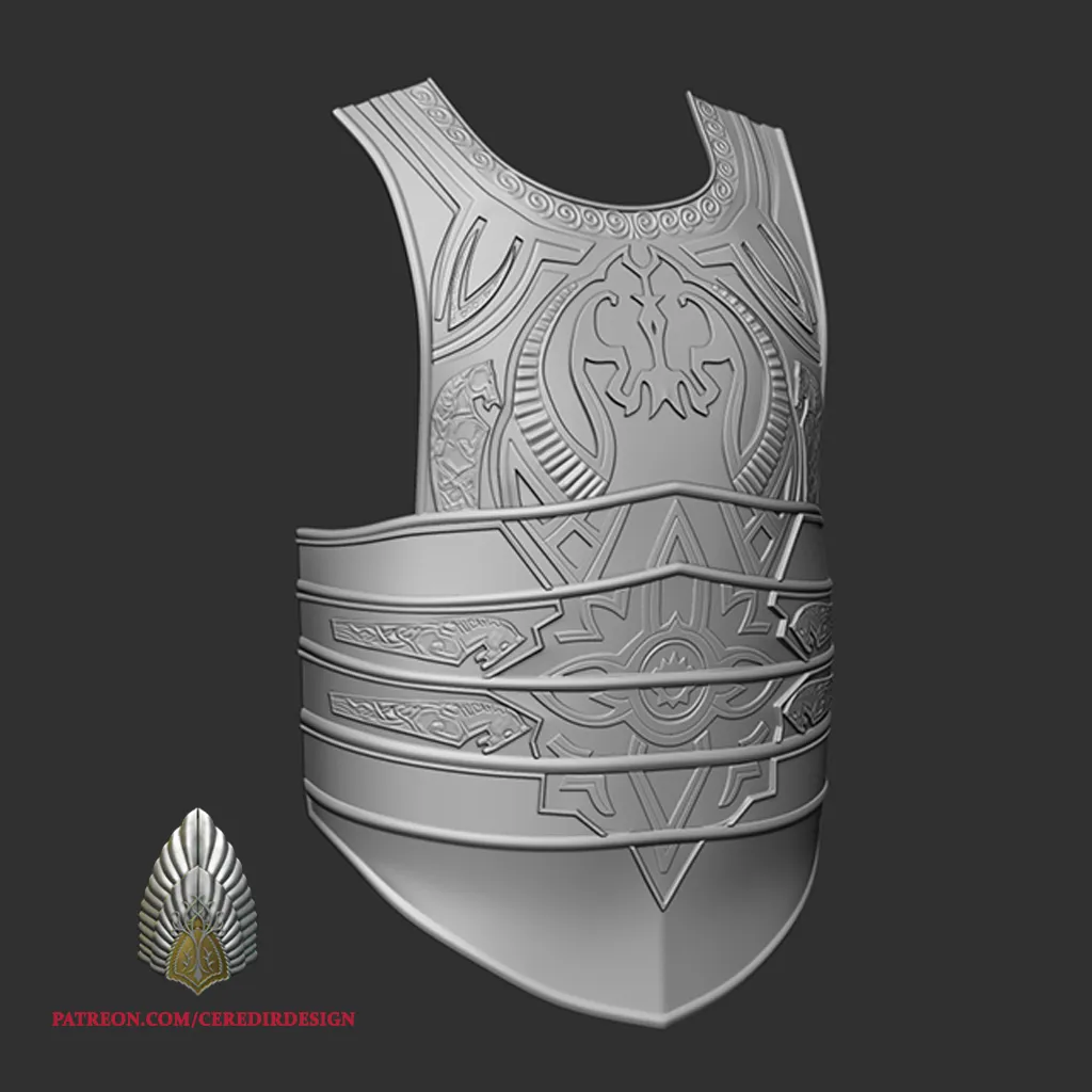 Theoden Chest Armor lord of the rings 3D DIGITAL DOWNLOAD