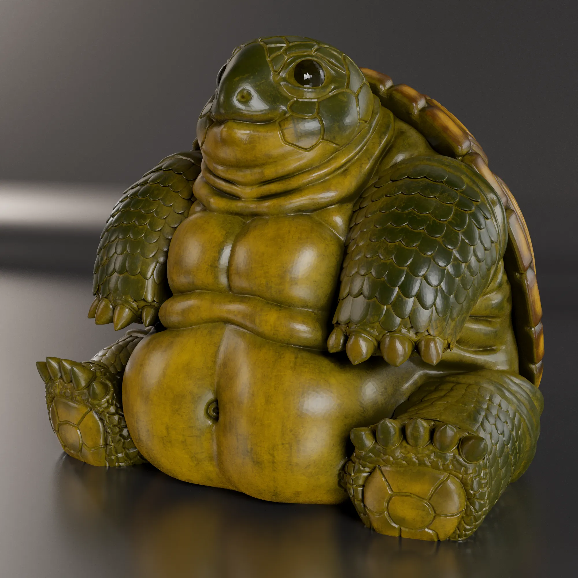 ÜBERGEWICHTIGE SCHILDKRÖTE