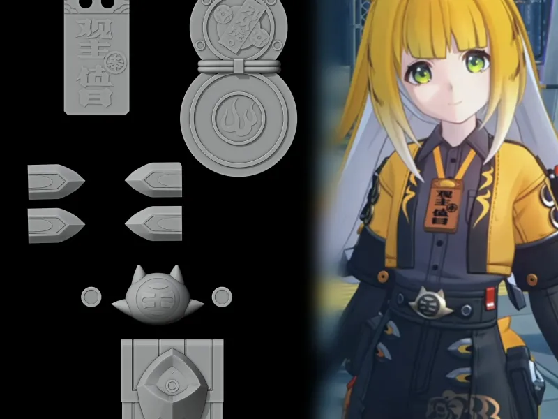 Ju fufu - Cosplay Accesories - Zenless Zone Zero Prop