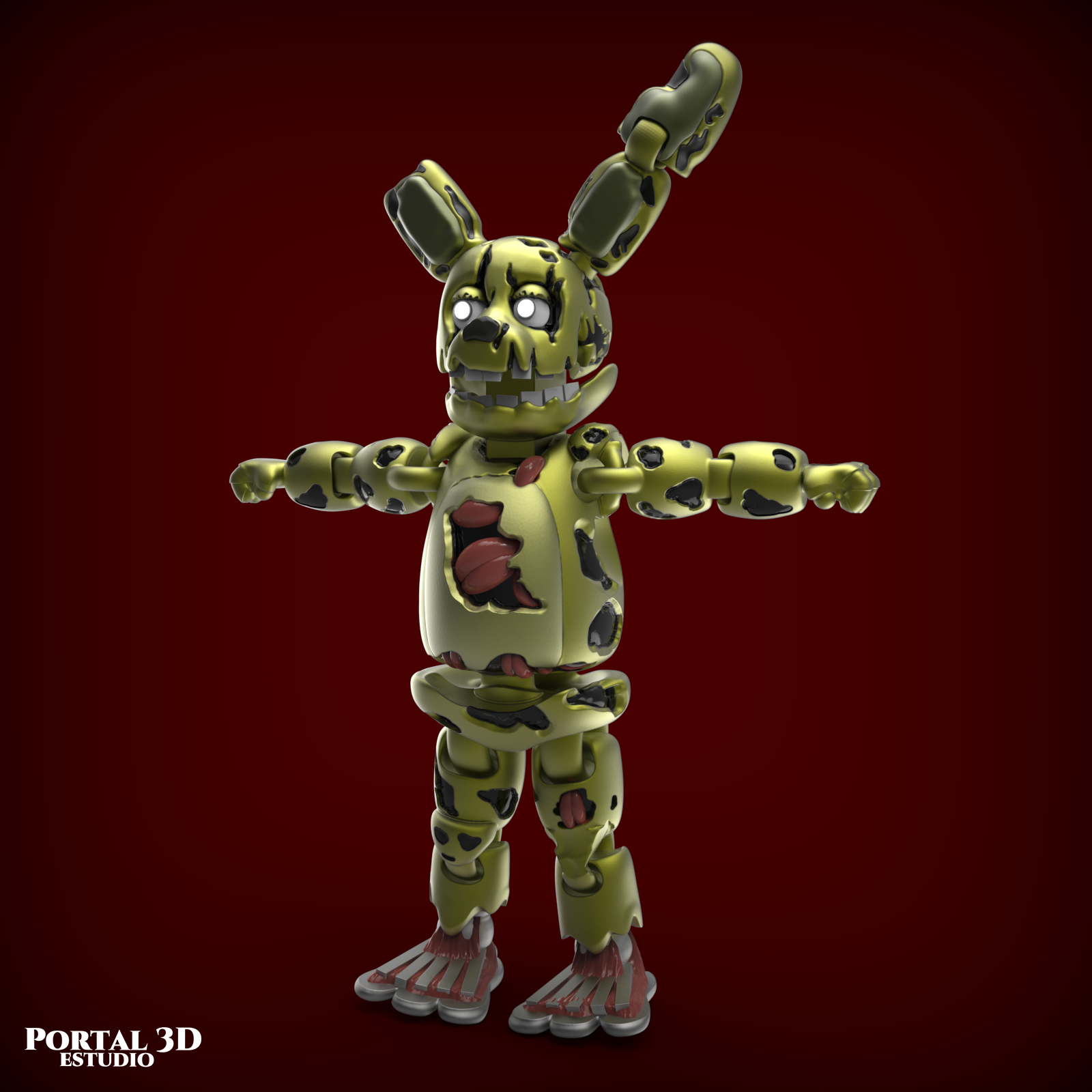 SPRINGTRAP PRINT-IN-PLACE WITHOUT SUPPORT | 3D models download ...