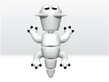 Wenda Sprunki Flexi Articulated STL 3D Model Character-3