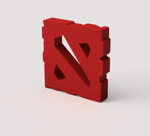 Dota 2 Stone Logo - 3D Model for FDM and SLA Printing