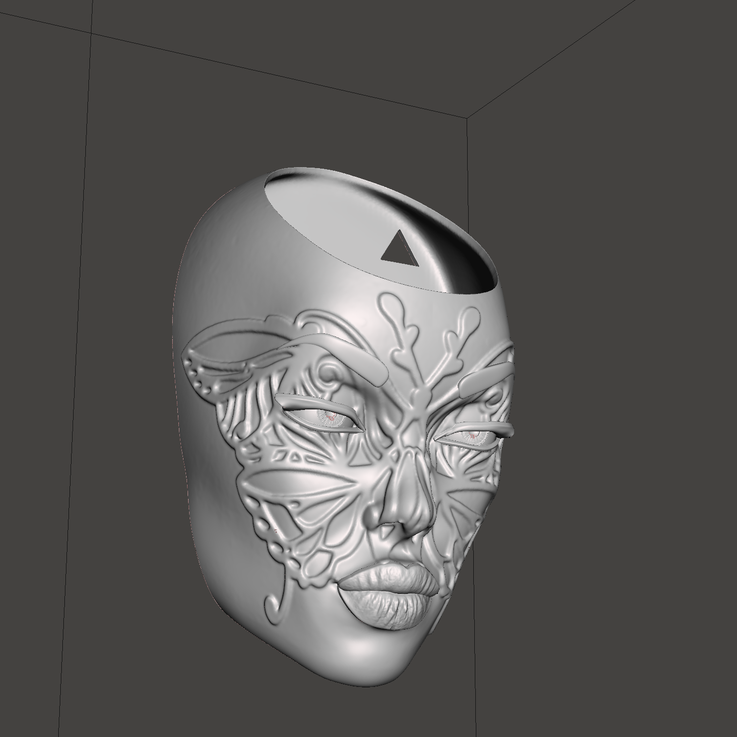 FACE WALLMOUNT PLANTER ‘BUTTERFLY EDITION” 3D models download