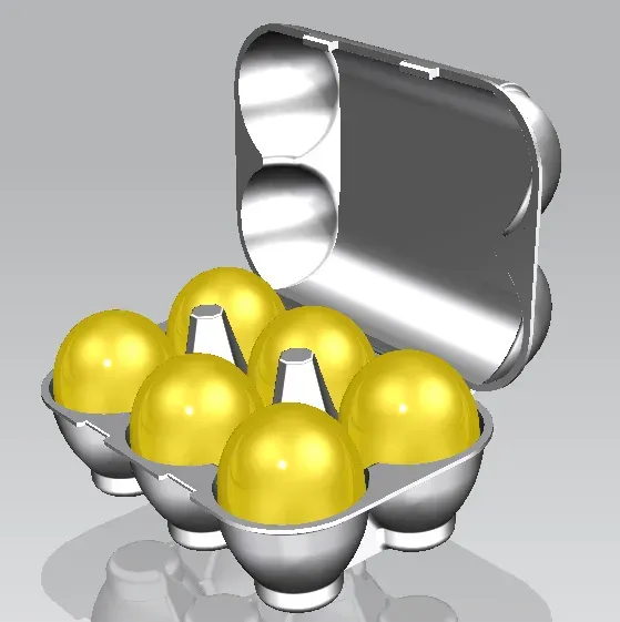 egg container size M 6 pcs.