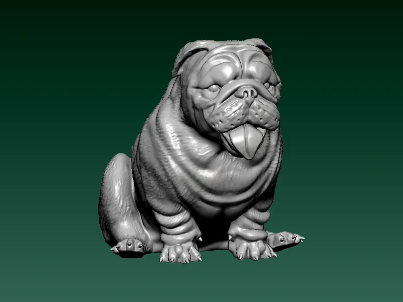 Pit Bull Terrier 3D printable vertical version