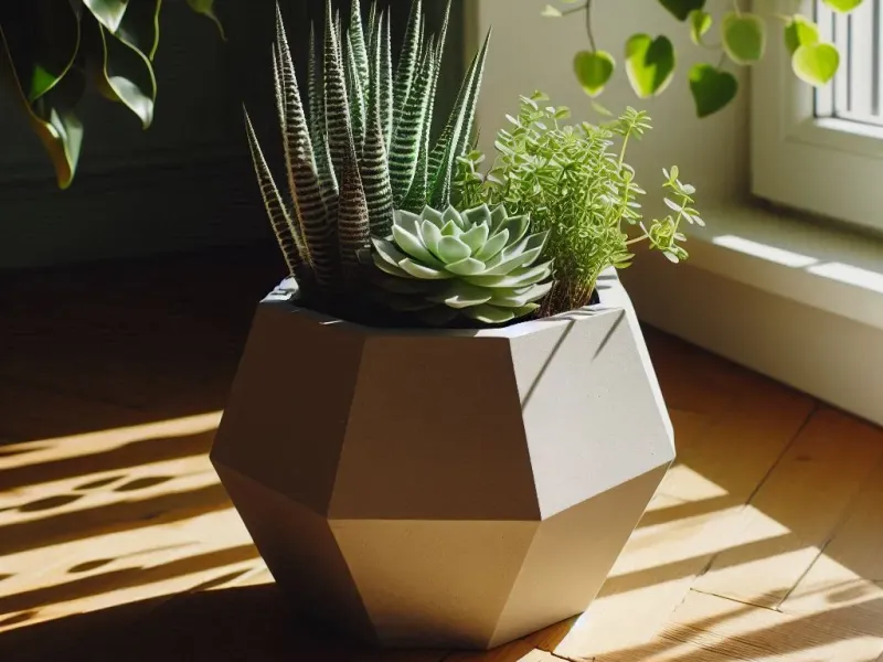 Vaso da fiori ottagonale moderno – Vaso per piante grasse