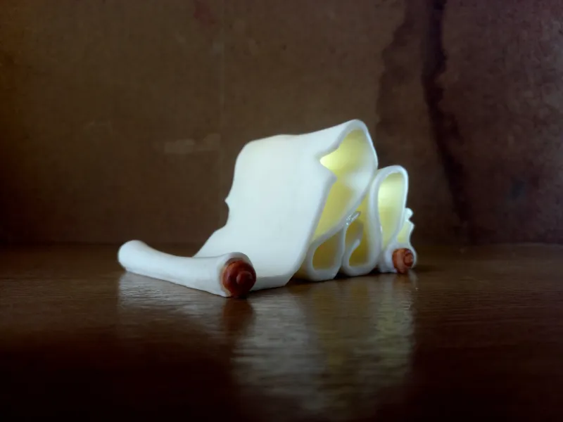 Support téléphonique - rouleau de papyrus