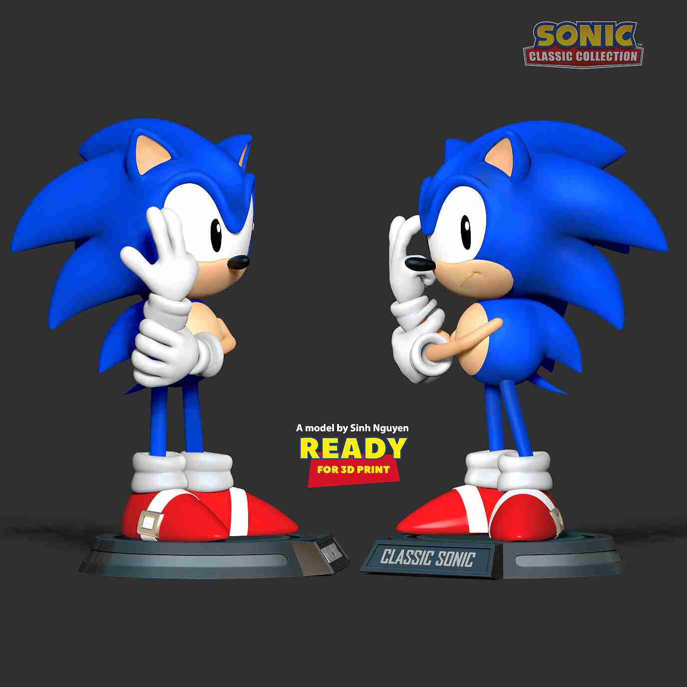 Super Sonic 3 Classic 3D model 3D printable