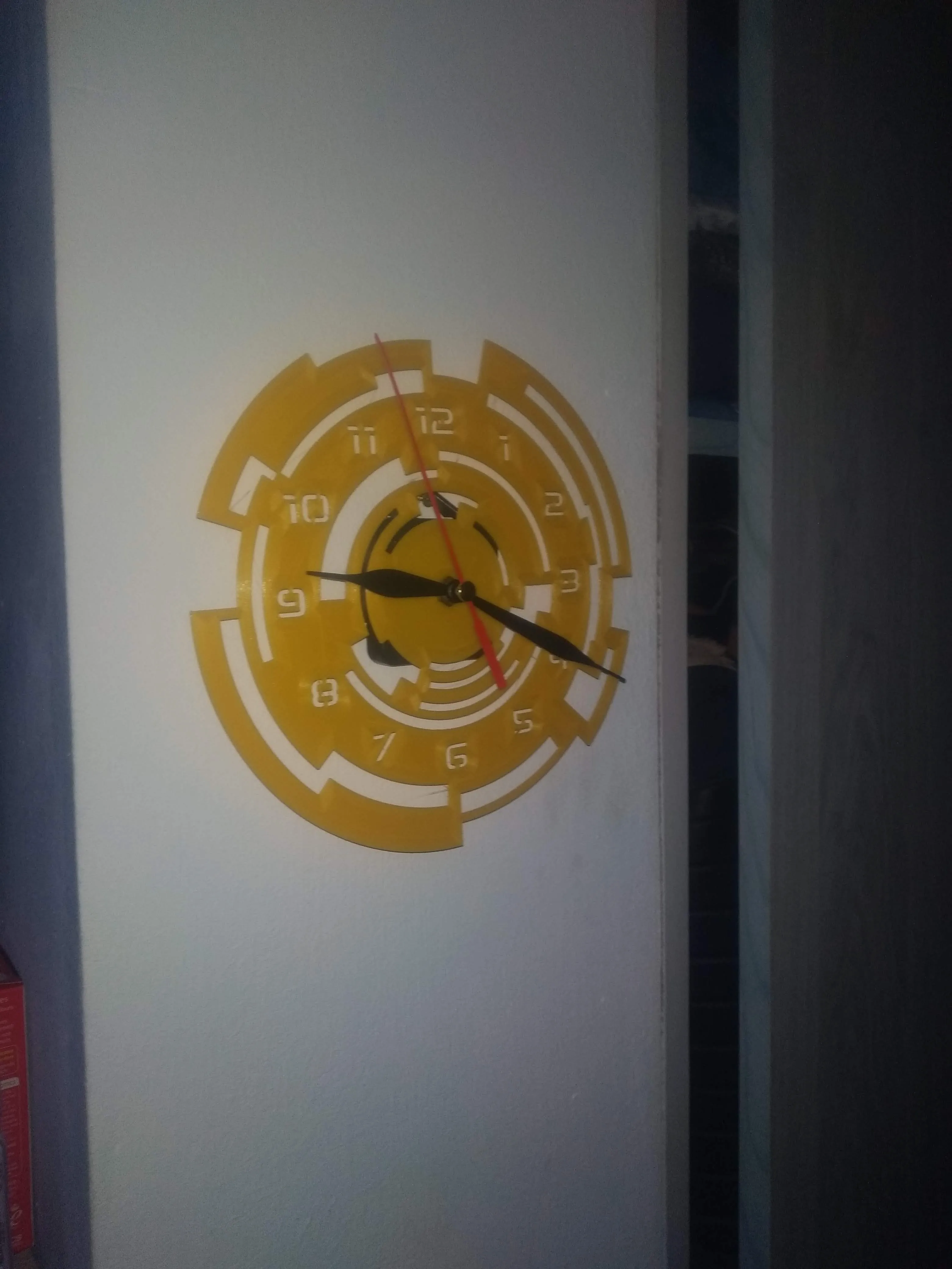 sci-fi wall clock design
