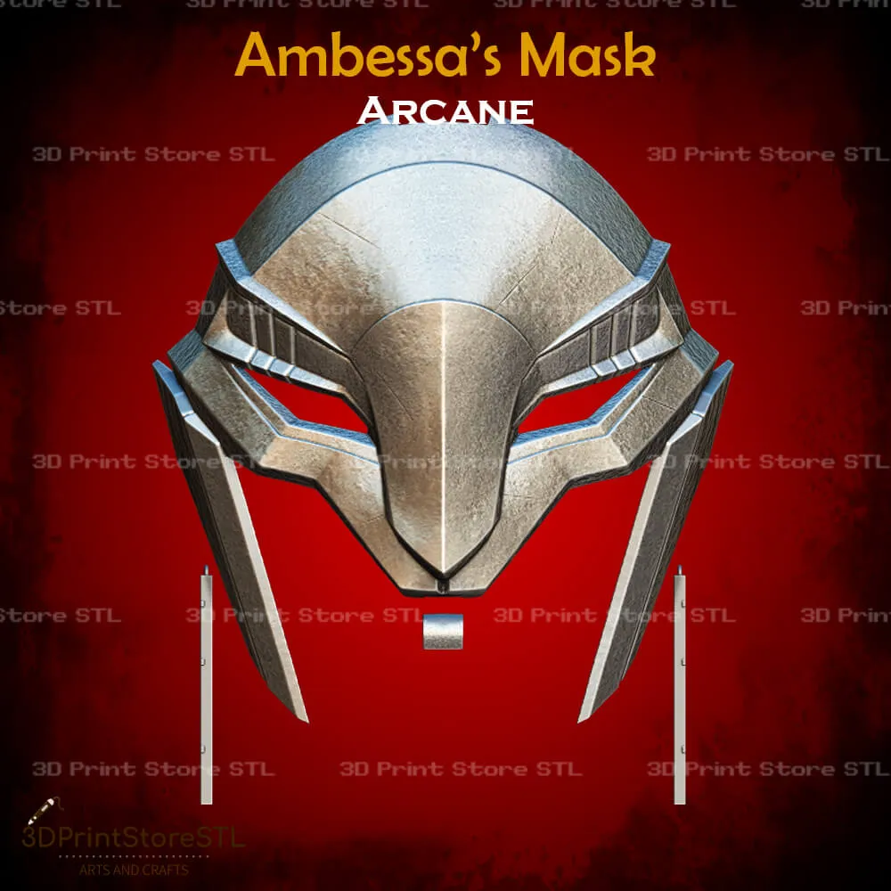 Ambessa Mask Cosplay Arcane - STL File