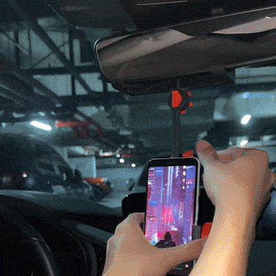 CAR REARVIEW MIRROR PHONE HOLDER, 3D models download