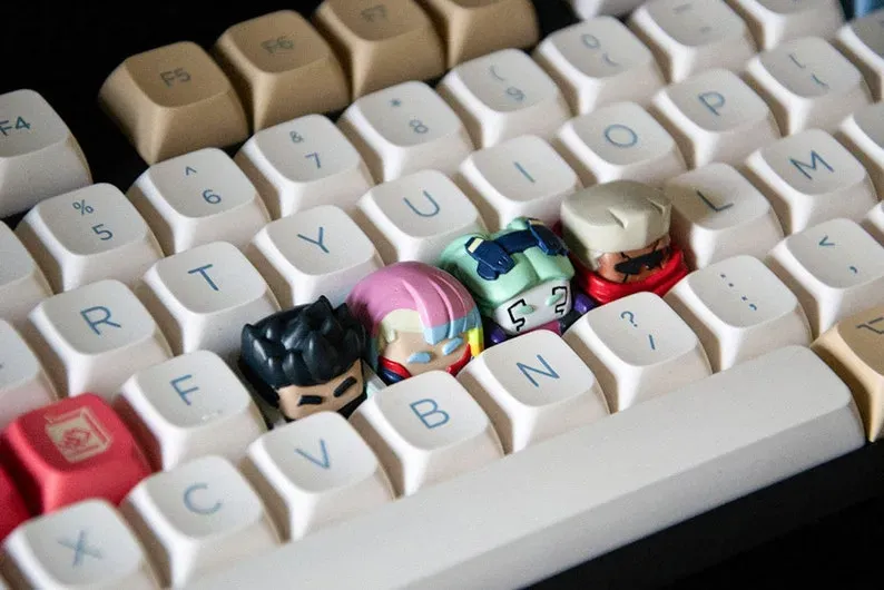 Cyberpunk: Edgerunners Keycaps - Teclado mecânico