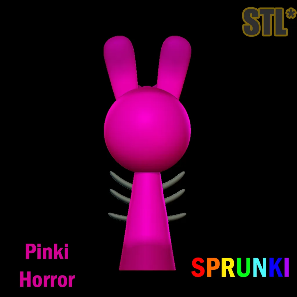 Sprunki Incredibox Redy Horror Sprunki STL 3D Character