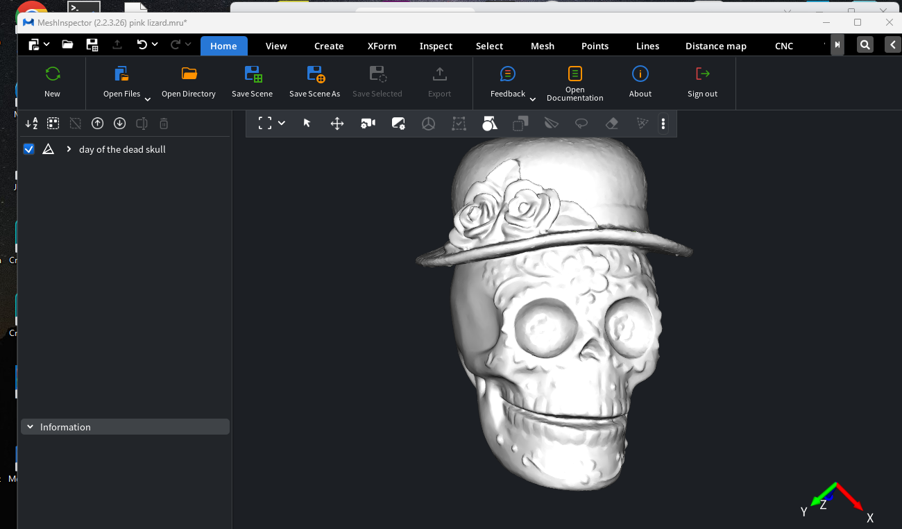 Day Of The Dead Skull 3D models download Creality Cloud