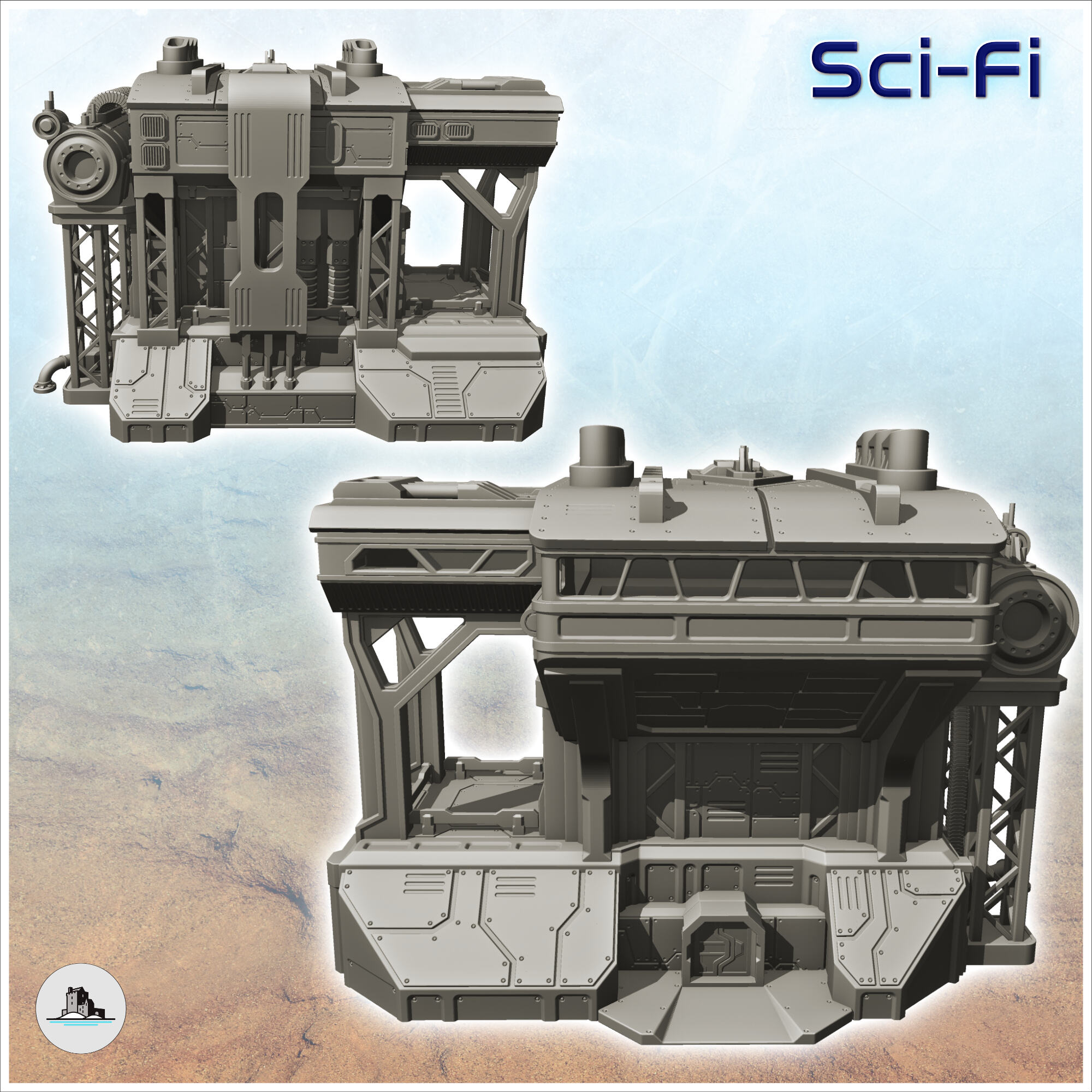 Large Sci-Fi production - Terrain Scifi Science fiction SF