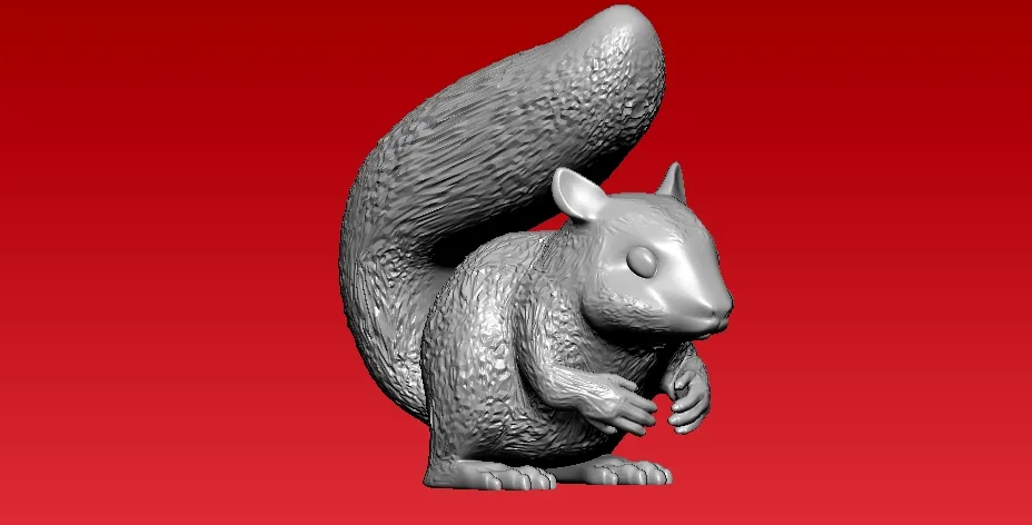 Little squirrel model - 3D print