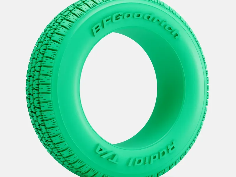 1/24 Scale, 15x7 BFGoodrich Radial T/A Tire, 215/70/15