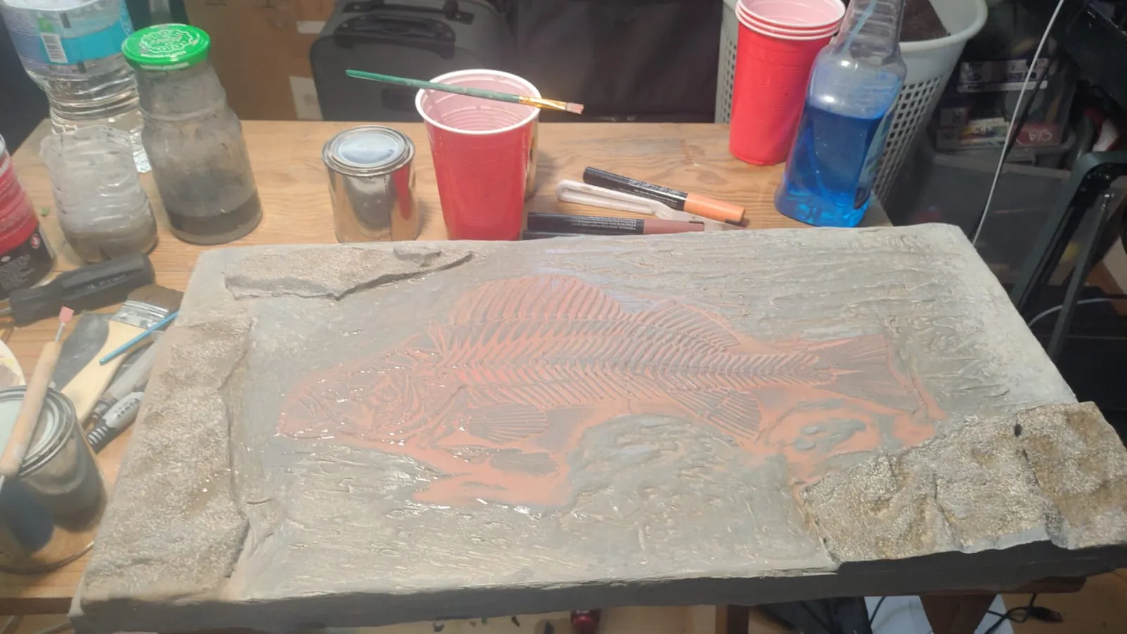 Fossil Fish Replica – Paleoart Wall Display