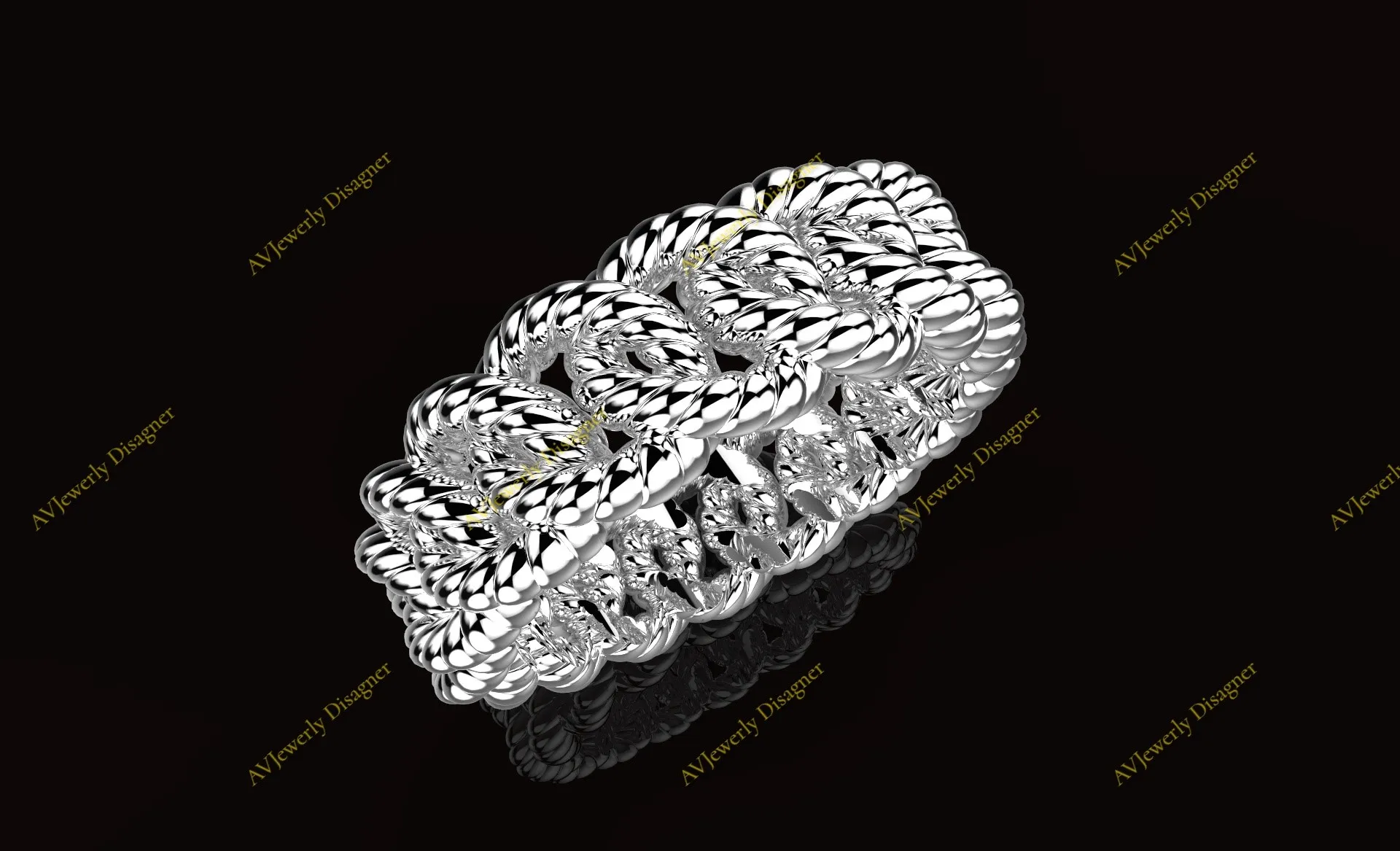 Anneau cubain stl