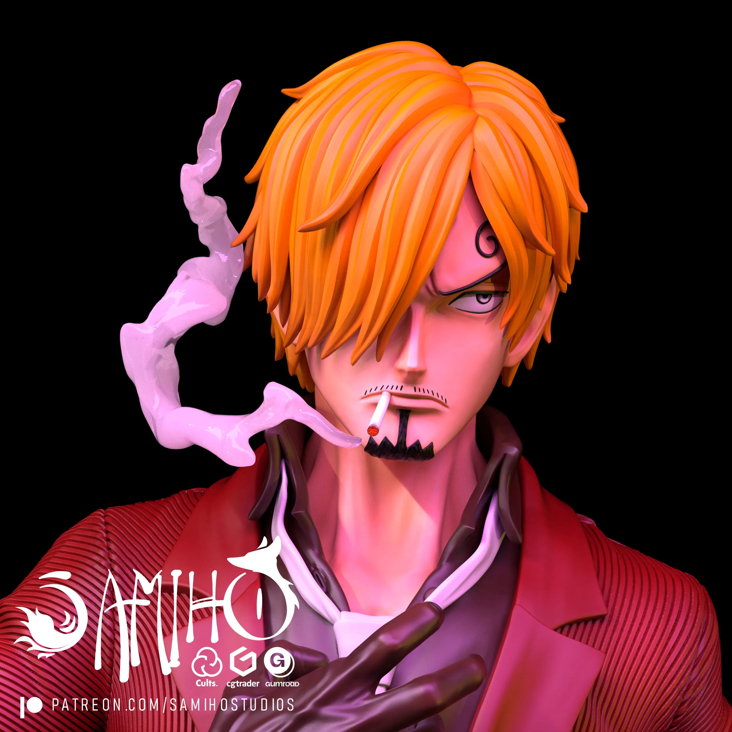 Samiho Studios - Vinsmoke Sanji: STLs ready for printing