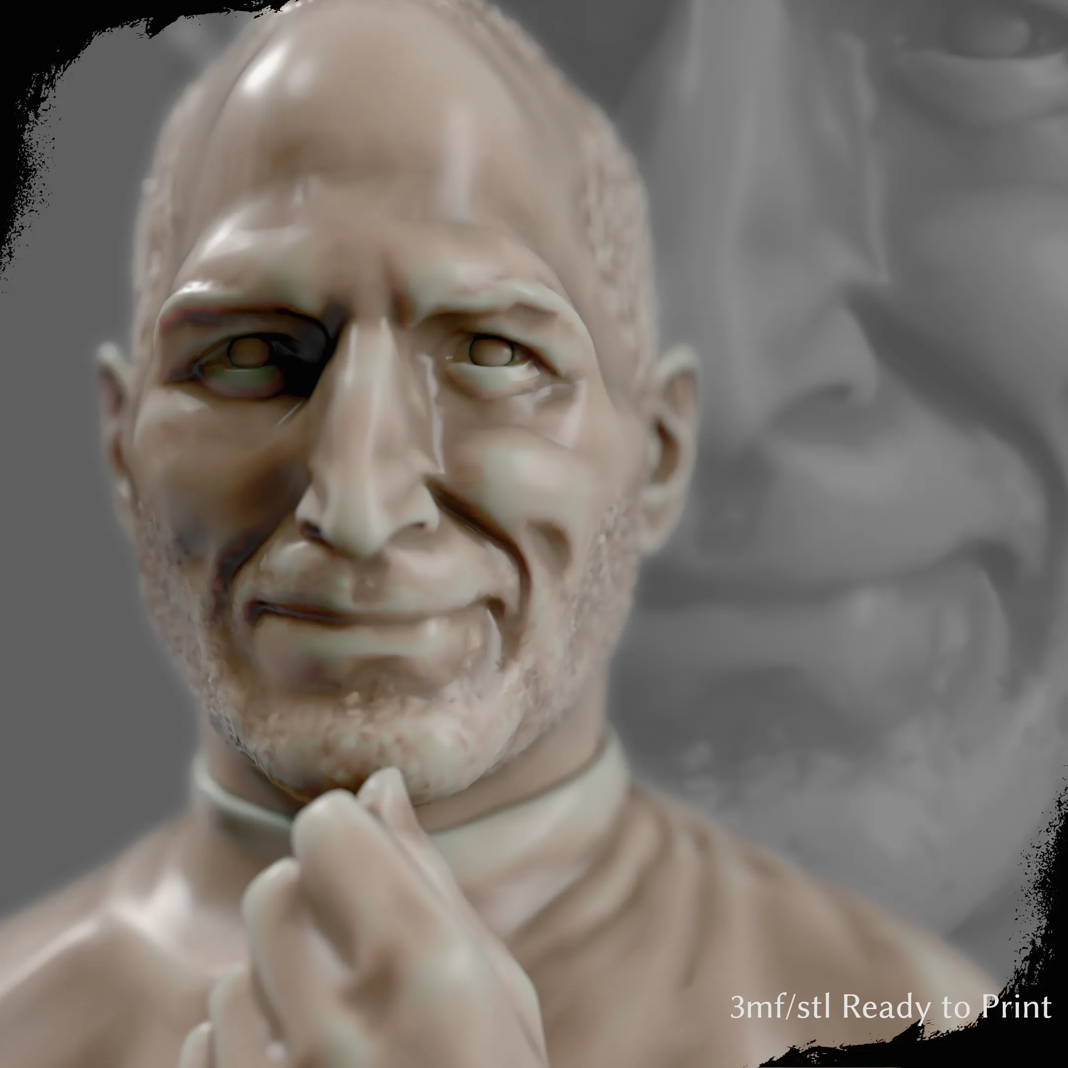 Steve Jobs Bust – Iconic Tribute in 3D Art