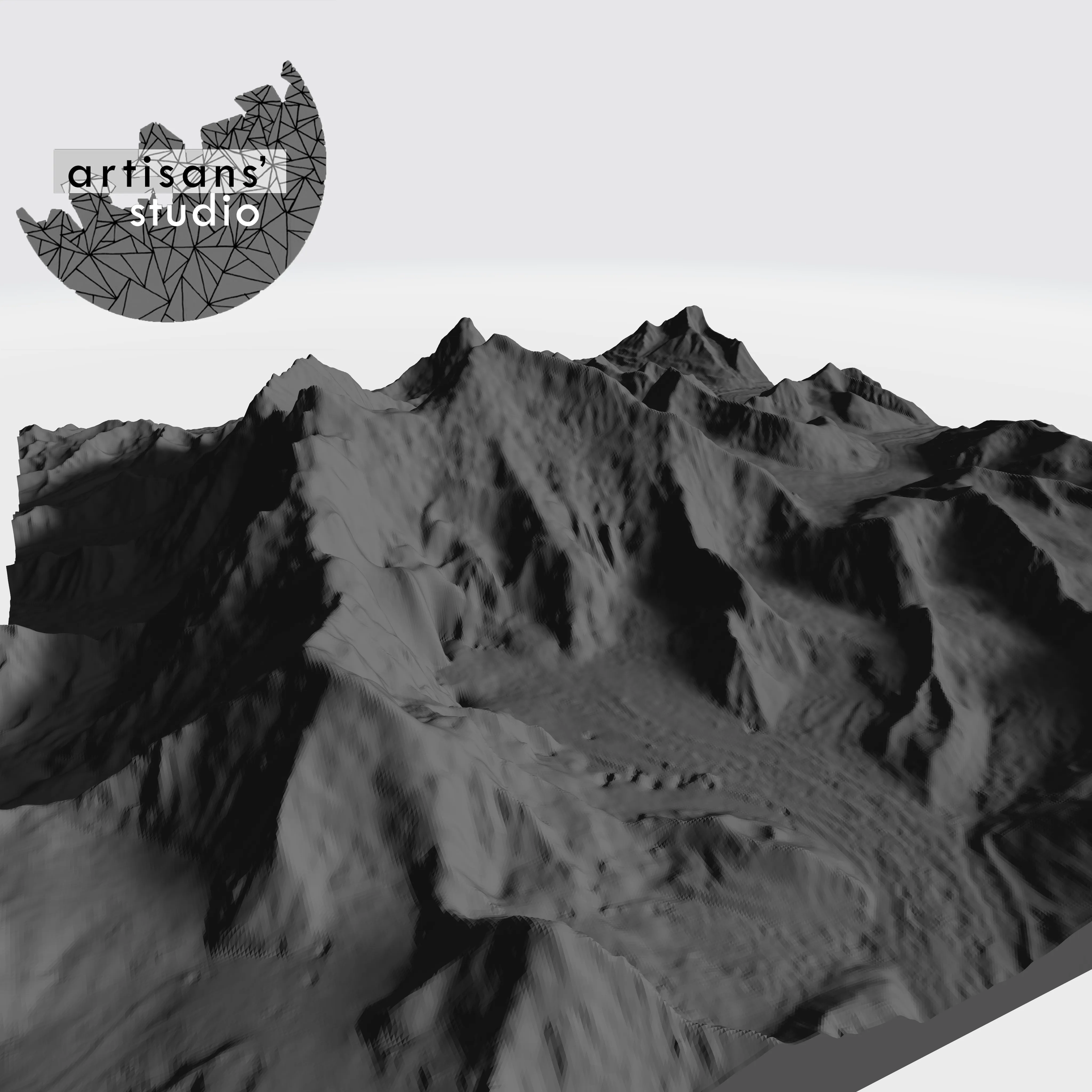 Mount Everest STL File - 3D Topographic Model