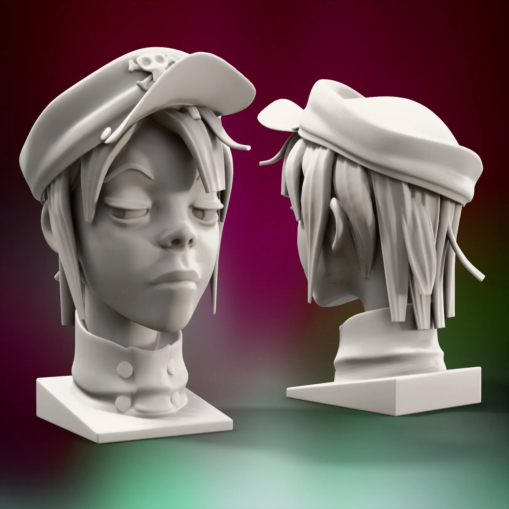 Noodle Bust - Gorillaz Fan Art