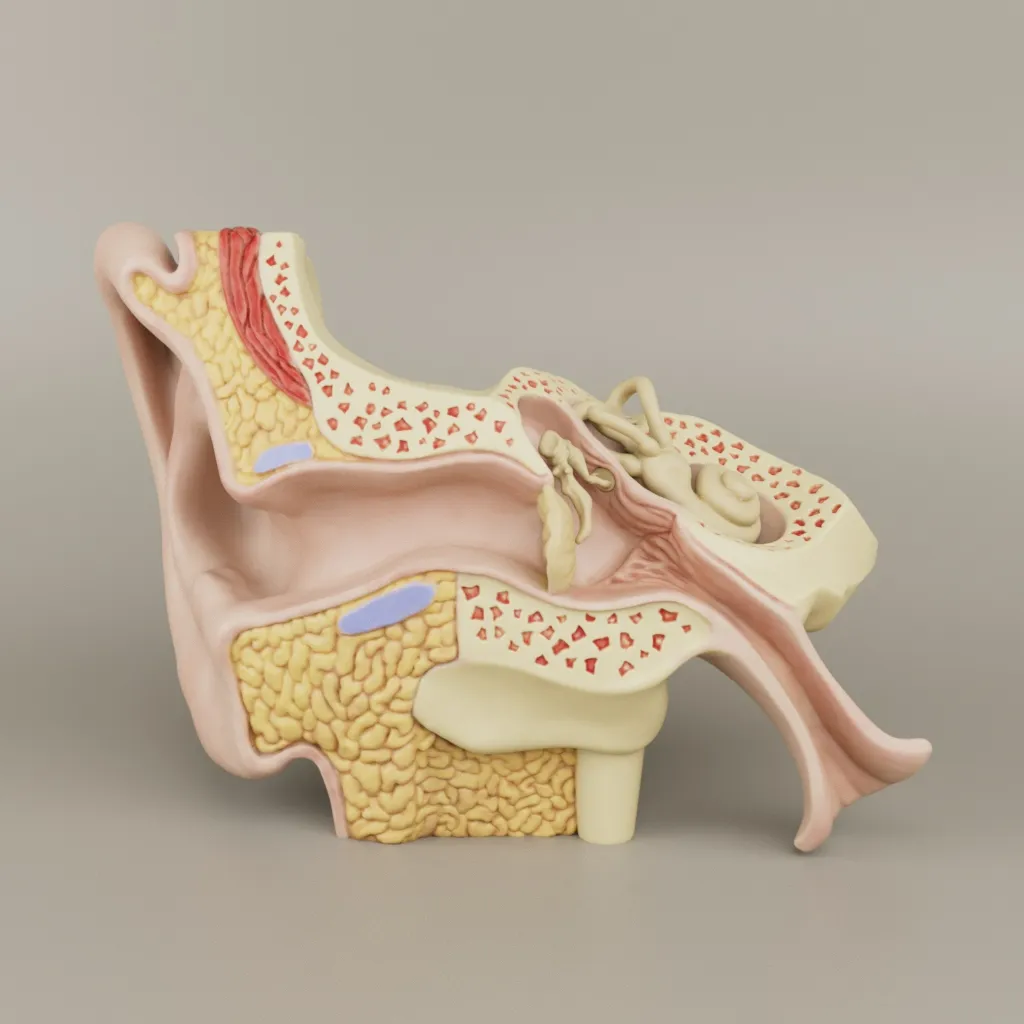 Anatomy of the Ear A Cross-Sectional 3D Print for Education