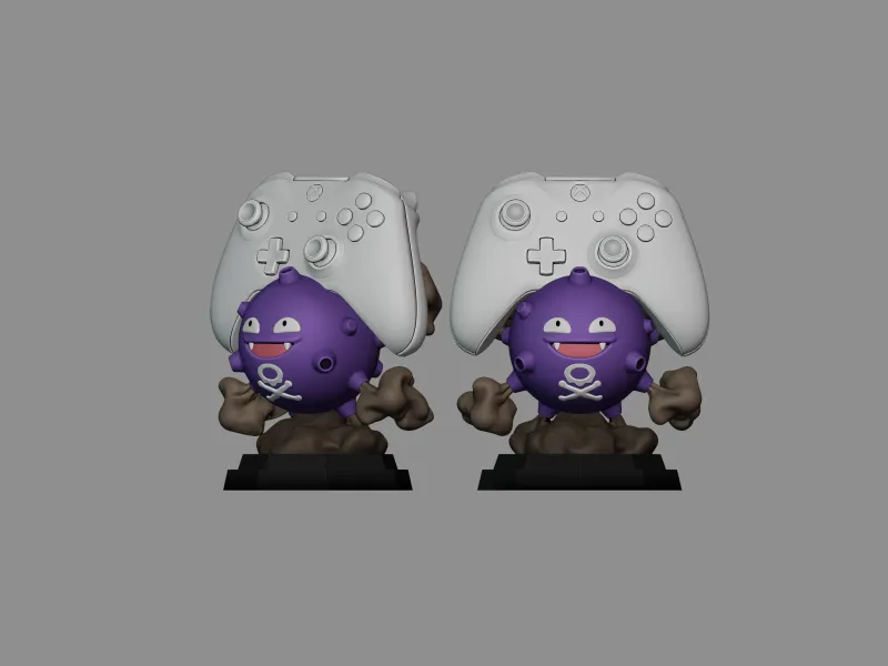 Koffing Joystick Stand - Pokemon Figure