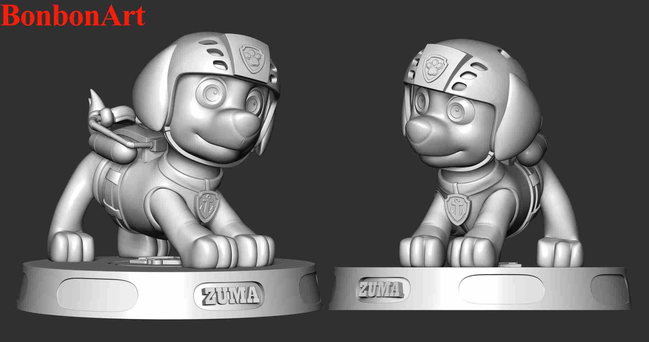 Zuma - Paw Patrol 3D model 3D printable