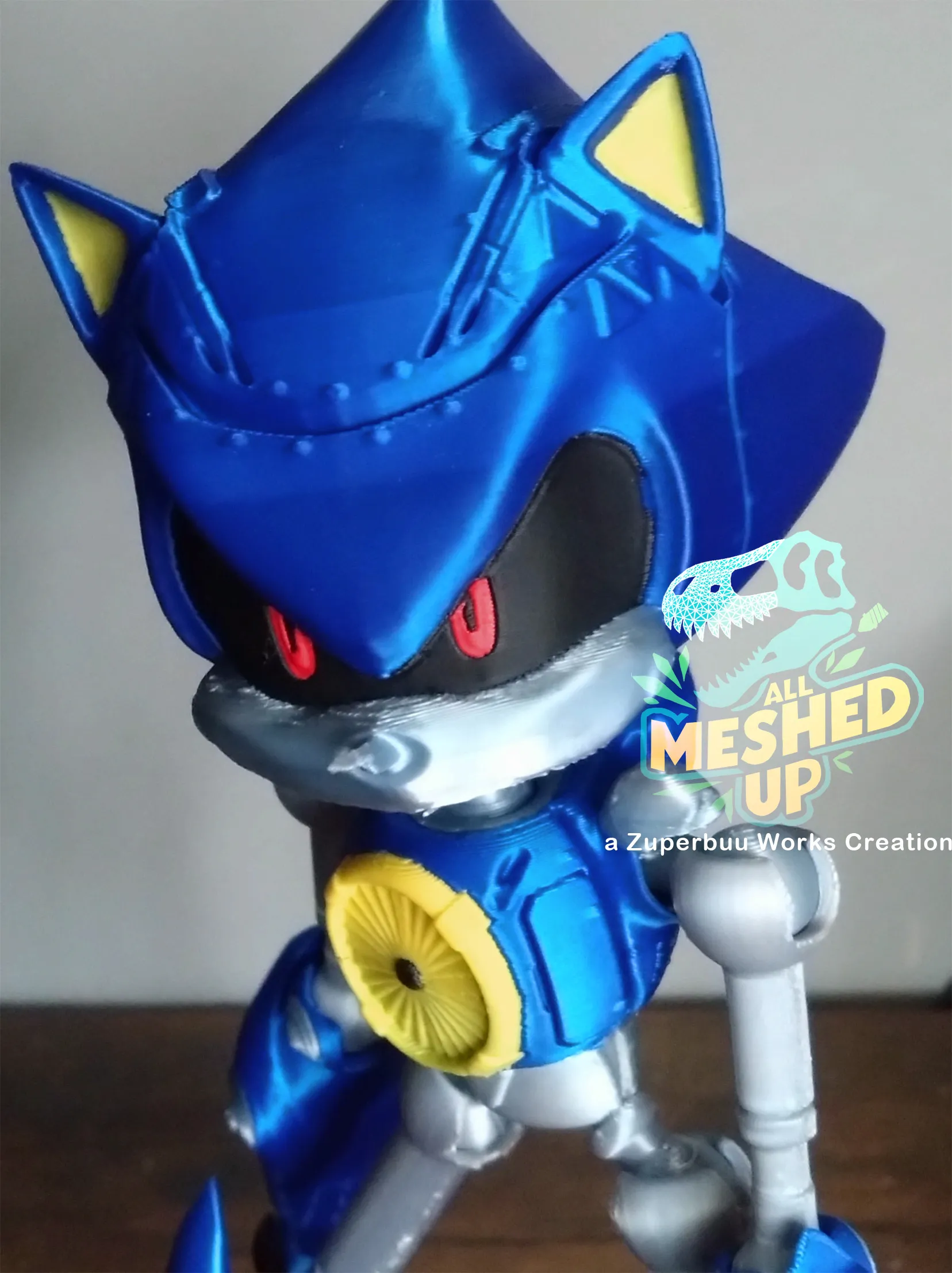 Jouet Sonic en métal articulé