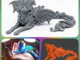 Dragon Tide Cat Flexy Print in place-4