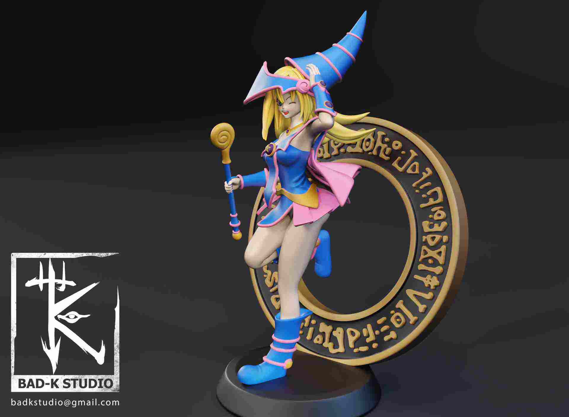 Dark Magician Girl Yugioh 3d Printing Model 3d Models Download Creality Cloud 